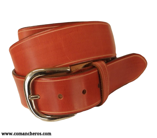 Red leather belt