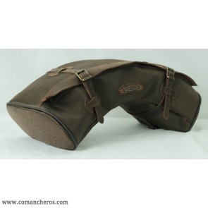 half monn bag made  Cordura STC and leather for western saddle
