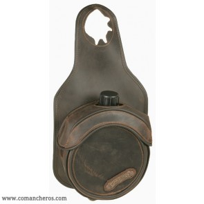 Bottle holder for pommel horn