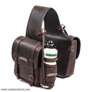 Medium rear saddle bag in leather