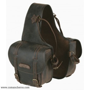 Medium rear saddlebags in leather