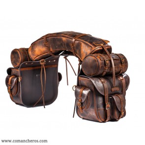 On Top saddlebags in leather