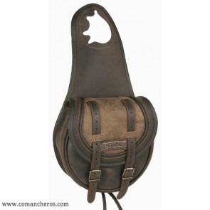 Pommel bag with double buckle