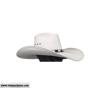White leather hat